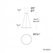 WAC PD-56523-40-BC - Huxley Pendant Light