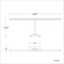 WAC PL-11033-AB - REED Picture Light