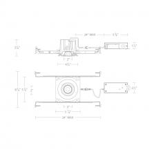 WAC R3BRA-NCS-WT - Ocular 3.0 5CCT Round Adjustable Trim and Remodel Housing with New Construction Frame-In Kit and D