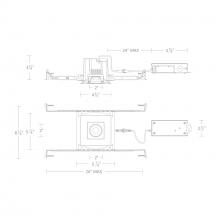 WAC R3BSA-FCS-WT - Ocular 3.0 5CCT Square Adjustable Trim and Remodel Housing with New Construction Frame-In Kit and