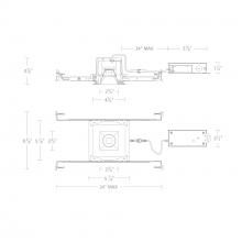WAC R3BSD-FCS-WT - Ocular 3.0 5CCT Square Donwlight Trim and Remodel Housing with New Construction Frame-In Kit and D