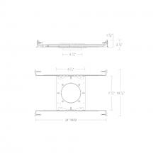 WAC R3JB-FRAME - KENRIC 3.5IN RD FRAME-IN KIT