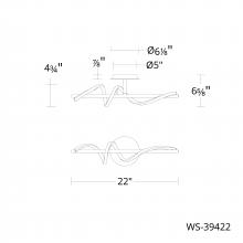 WAC WS-39422-40-BK - Corksrew Bath & Wall Sconce