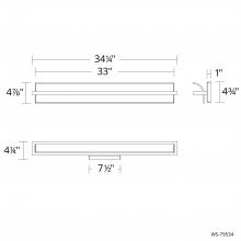 WAC WS-79534-35-BK - Shard Bath & Wall Sconce