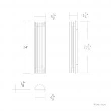 WAC WS-W17524-40-BK - Moline Outdoor Wall Sconce