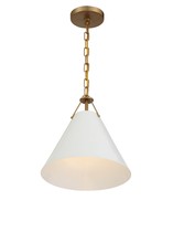Crystorama XAV-B8301-VG - Xavier 1 Light Vibrant Gold Mini Pendant