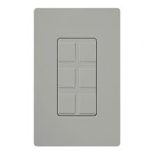 Lutron CA-6PF-GR - SIX PORT FRAME W/BLANKS CA GRAY