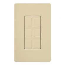 Lutron CA-6PF-IV - SIX PORT FRAME W/BLANKS CA IVORY
