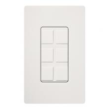 Lutron CA-6PF-WH - SIX PORT FRAME W/BLANKS CA WHITE