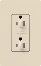 Lutron CAR-15-DDTR-LA - CLARO 15 A TMPR RESIST DUAL DIM RECPT LA