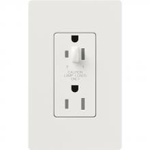 Lutron CAR-15-HDTR-WH - CLARO 15 A TMPR RESIST HALF DIM RECPT WH