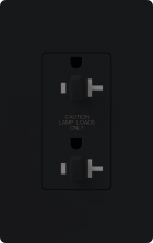 Lutron CAR-20-DDTR-BL - CLARO 20 A TMPR RESIST DUAL DIM RECPT BL