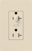 Lutron CAR-20-HDTR-LA - CLARO 20 A TMPR RESIST HALF DIM RECPT LA