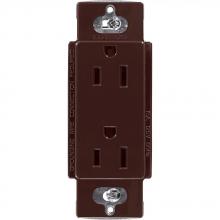 Lutron CAR-15-BR - CLARO 15A RECEPTACLE BROWN