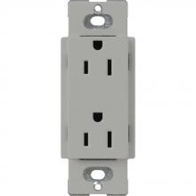 Lutron CARS-15-TR-GR - CA 15A TAMPER RESIST RECP GRAY
