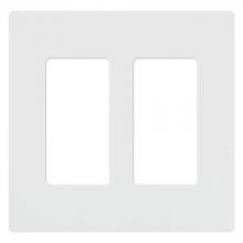 Lutron CW-2-WH-48 - CLARO FACEPLATE ASSY 2 GANG WH