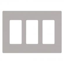 Lutron CW-3-GR - CLARO WALLPLATE 3 GNG GR