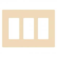 Lutron CW-3-IV - CLARO WALLPLATE 3 GNG IV