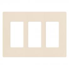 Lutron CW-3-LA - CLARO WALLPLATE 3 GNG LIGHT