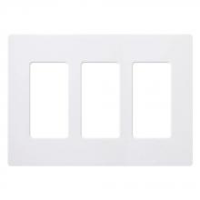 Lutron CW-3-WH-24 - CLARO WALLPLATE 3 GNG 24 PK WHITE