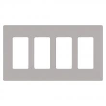 Lutron CW-4-GR - CLARO WALLPLATE 4 GNG GR
