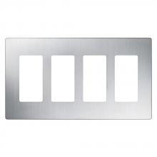Lutron CW-4-SS - 4-GANG CLARO STAINLESS STEEL