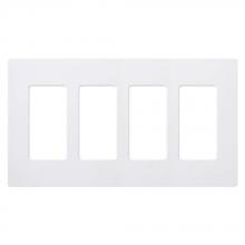 Lutron CW-4-WH - CLARO WALLPLATE 4 GNG WH