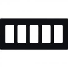 Lutron CW-5-BL - CLARO WALLPLATE 5 GNG BLACK