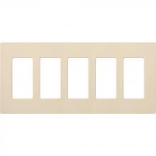 Lutron CW-5-LA - CLARO WALLPLATE 5 GNG LIGHT