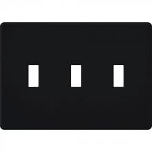 Lutron FG-3-BL - FASSADA WALLPLATE, 3-GANG, BLACK