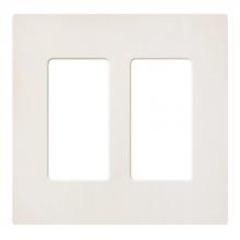 Lutron SC-2-BI - SATIN COLOR 2-GANG WALLPLATE BISCUIT