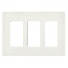 Lutron SC-3-BI - SATIN COLOR 3-GANG WALLPLATE BISCUIT