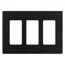 Lutron SC-3-MN - SATIN COLOR 3-GANG WALLPLATE MIDNIGHT