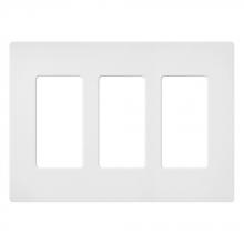 Lutron SC-3-SW - SATIN COLOR 3-GANG WALLPLATE SNOW