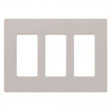 Lutron SC-3-TP - SATIN COLOR 3-GANG WALLPLATE TAUPE