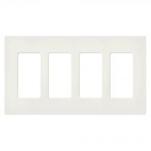 Lutron SC-4-BI - SATIN COLOR 4-GANG WALLPLATE BISCUIT