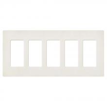 Lutron SC-5-BI - SATIN COLOR 5-GANG WALLPLATE BISCUIT