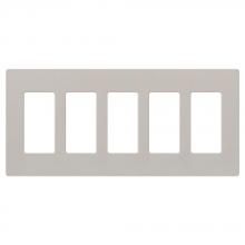 Lutron SC-5-TP - SATIN COLOR 5-GANG WALLPLATE TAUPE