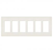 Lutron SC-6-BI - SATIN COLOR 6-GANG WALLPLATE BISCUIT