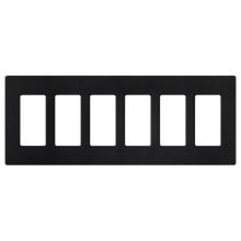 Lutron SC-6-MN - SATIN COLOR 6-GANG WALLPLATE MIDNIGHT
