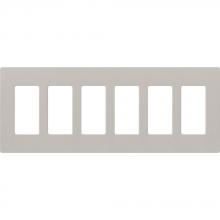 Lutron SC-6-TP - SATIN COLOR 6-GANG WALLPLATE TAUPE