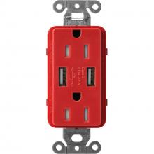 Lutron SCR-15-UBTR-SR - SATIN 15A USB REC SR