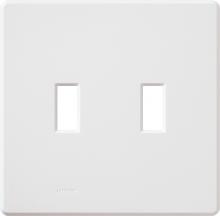 Lutron FW-2-WH - FASSADA FASHION WALLPLATE, 2 GANG, WH