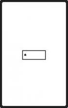 Lutron SS-1BI-GWH-E00 - SOFTSWITCH 48 1BUTTON SEETOUCH