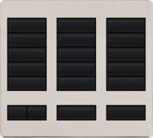Lutron LFK-T15RL-BN - LARGE 15 BUTTON FACEPLATE KIT BN
