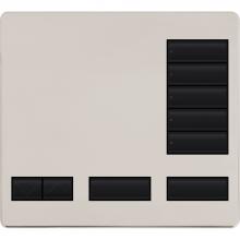 Lutron LFK-T5RL-BN - LARGE 5 BUTTON FACEPLATE KIT BN