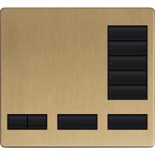 Lutron LFK-T5RL-SB - LARGE 5 BUTTON FACEPLATE KIT SB