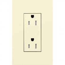 Lutron LTR-15-TR-AL - DUPLEX 15A TR RECEPTACLE AL NO FP