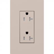 Lutron LTR-20-TR-TP - DUPLEX 20A TR RECEPTACLE TP NO FP