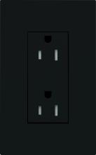 Lutron LTR-F15-TR-BL - DUPLEX 15A TR RECEPTACLE BL FP